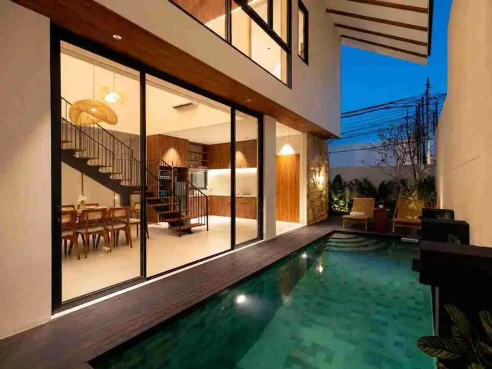 Premium 4 Bedrooms Modern Tropical Villa Seminyak Bali