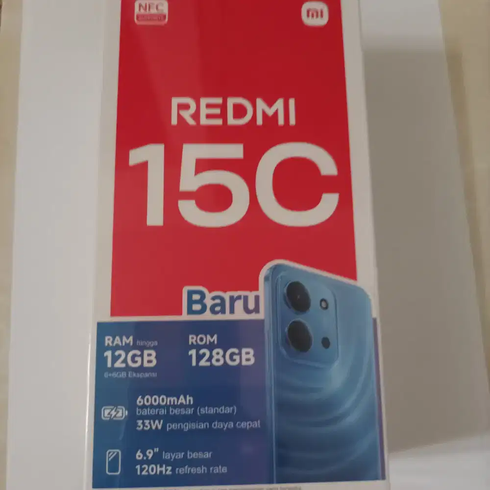 Redmi 15C Kondisi Baru Muraah