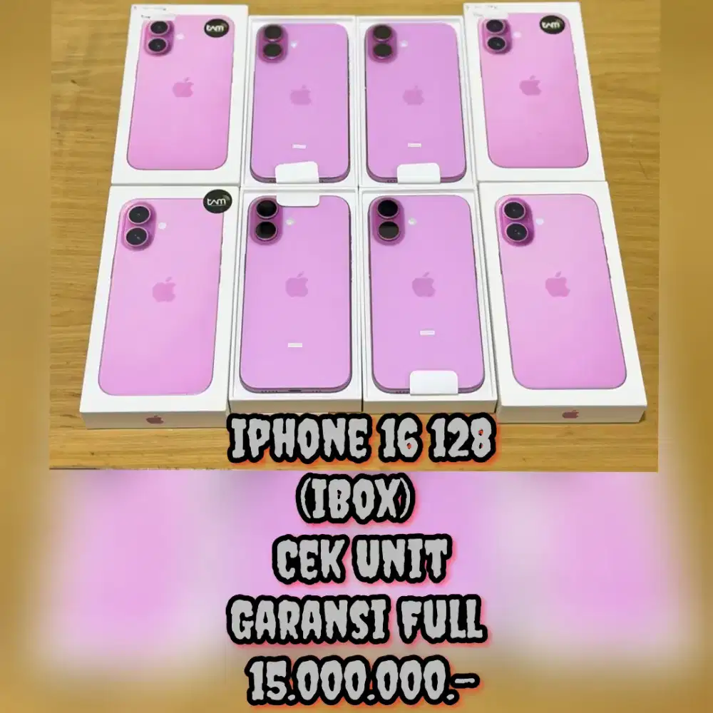Iphone 16 128 (iBox) Cek Unit
