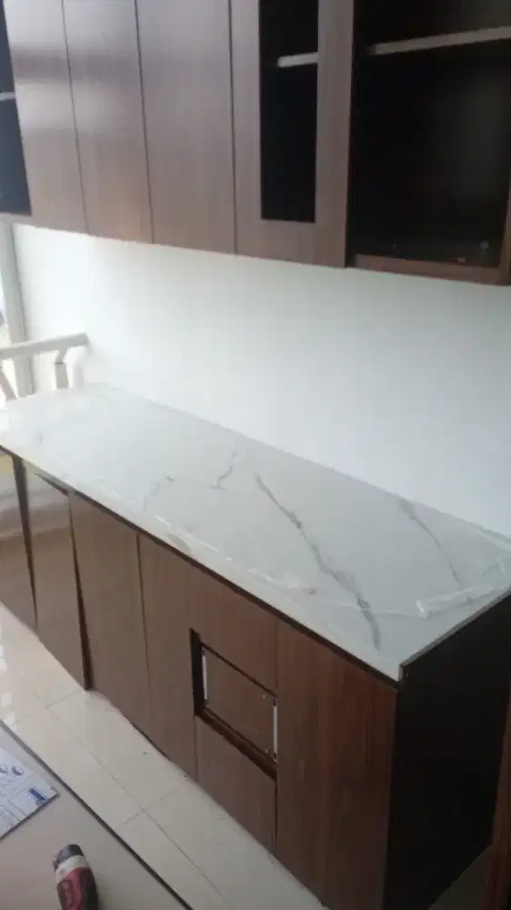Marmer granit meja dapur