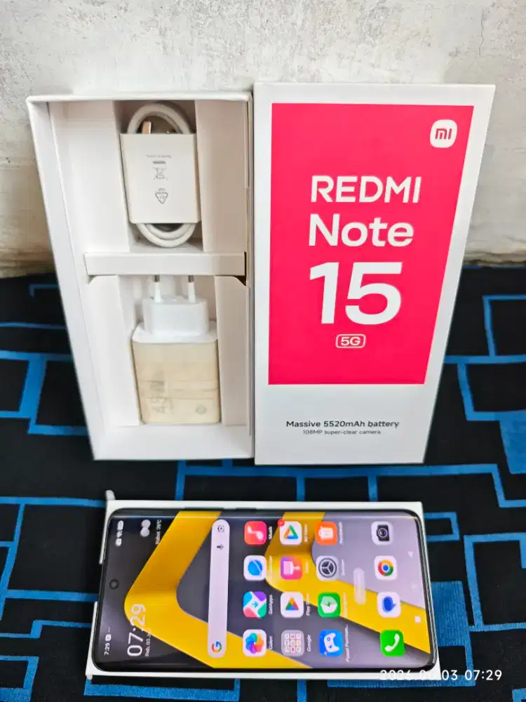 Redmi Note 15 5G 12/512 Fullset ori segel mulus garansi ON 2027