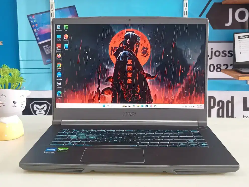 Laptop Gaming MSI THIN 15, Nvidia RTX 3050 Intel Core i7-Gen13