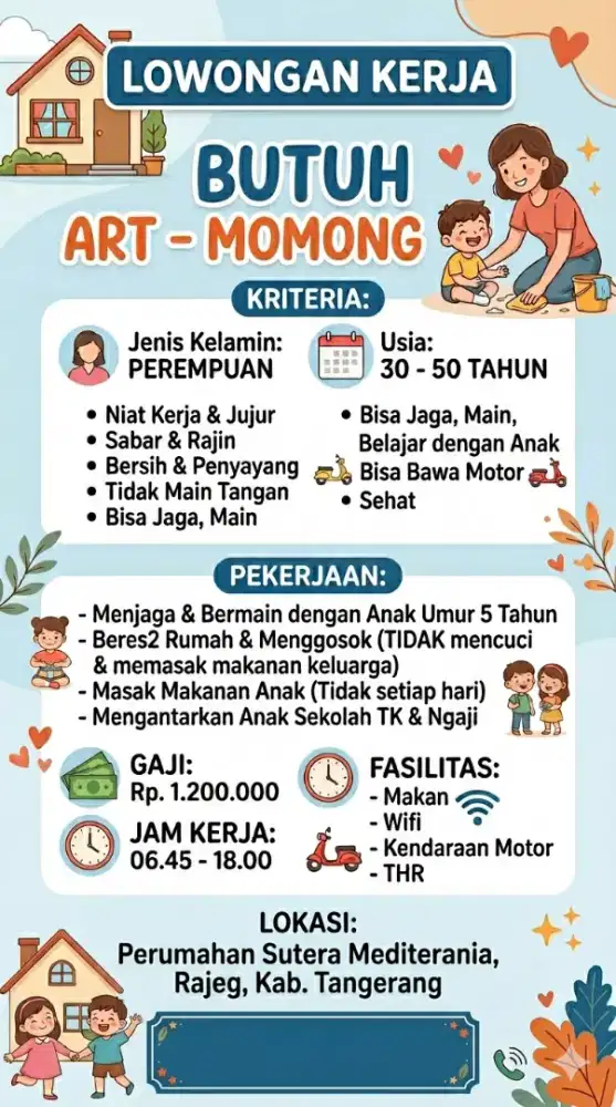 LOWONGAN KERJA ART - MOMONG