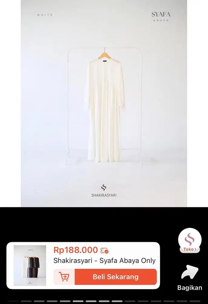 Abaya Putih dari Shakirasyari