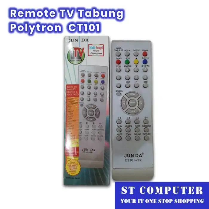 Remote TV Tabung Polytron + Baterai