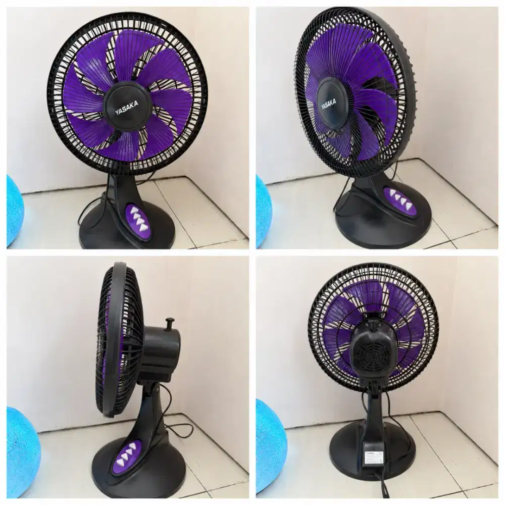 Kipas Angin Meja Yasaka 12 Inch – Normal, Angin Kencang, Siap Pakai