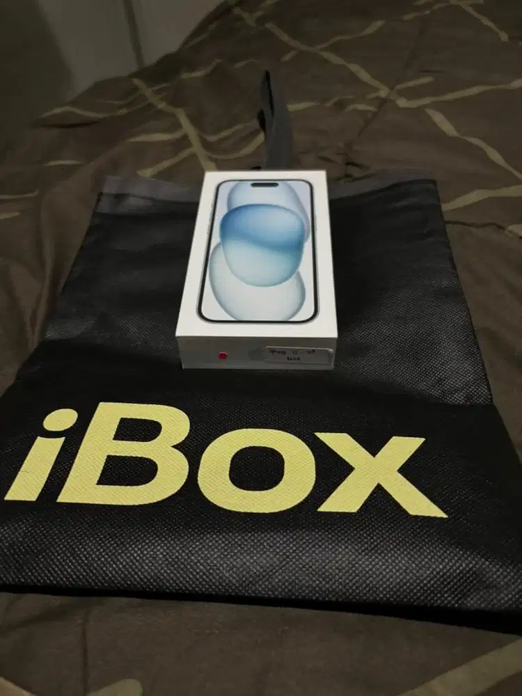 Jual iphone 15 ram 128 ibox pembelian 21 mei 2026 lengkap no minus