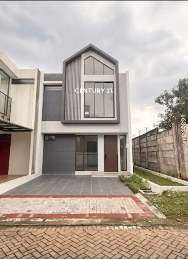 Cluster Nordic rumah baru, siap huni masih ada tanah samping