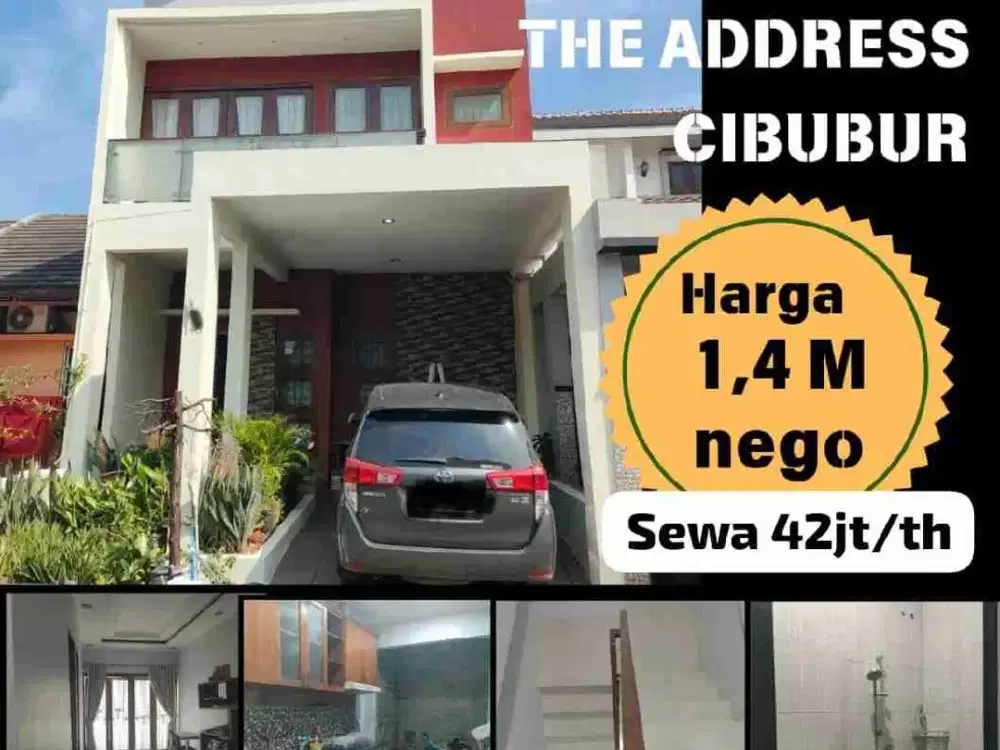 SEWA RUMAH HANYA 40 JUTAAN THE ADDRESS CIBUBUR
