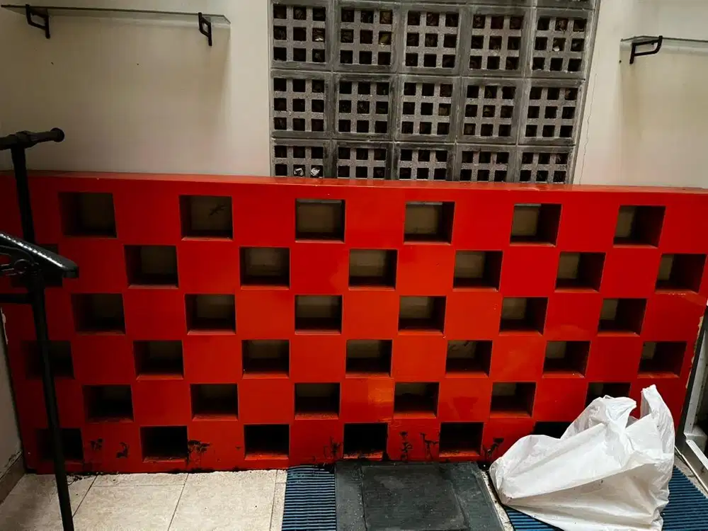 partisi kayu kaca