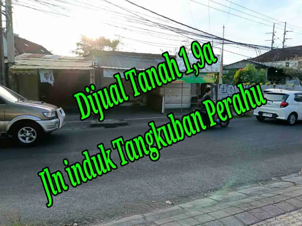 Dijual Tanah 1,9a di Jln Induk Tangkuban Perahu Denpasar Barat Bali