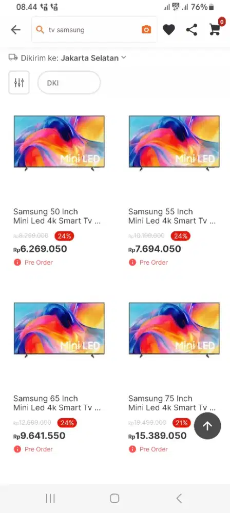 Tv samsung terbaru miniled tersedia