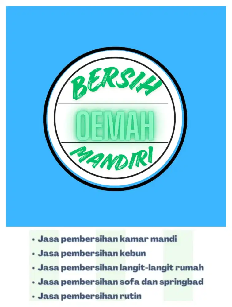 Kami jasa Bersih oemah Mandiri