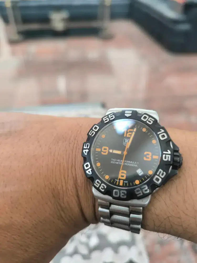 Jam Tag Heuer Formula 1 F1 Orange Dial Rare Mulus