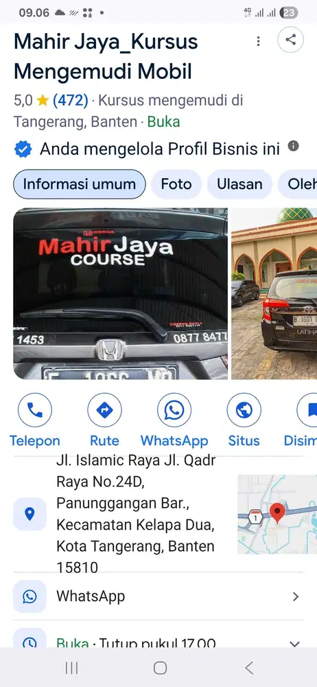 oper alih kursus mengemudi mobil