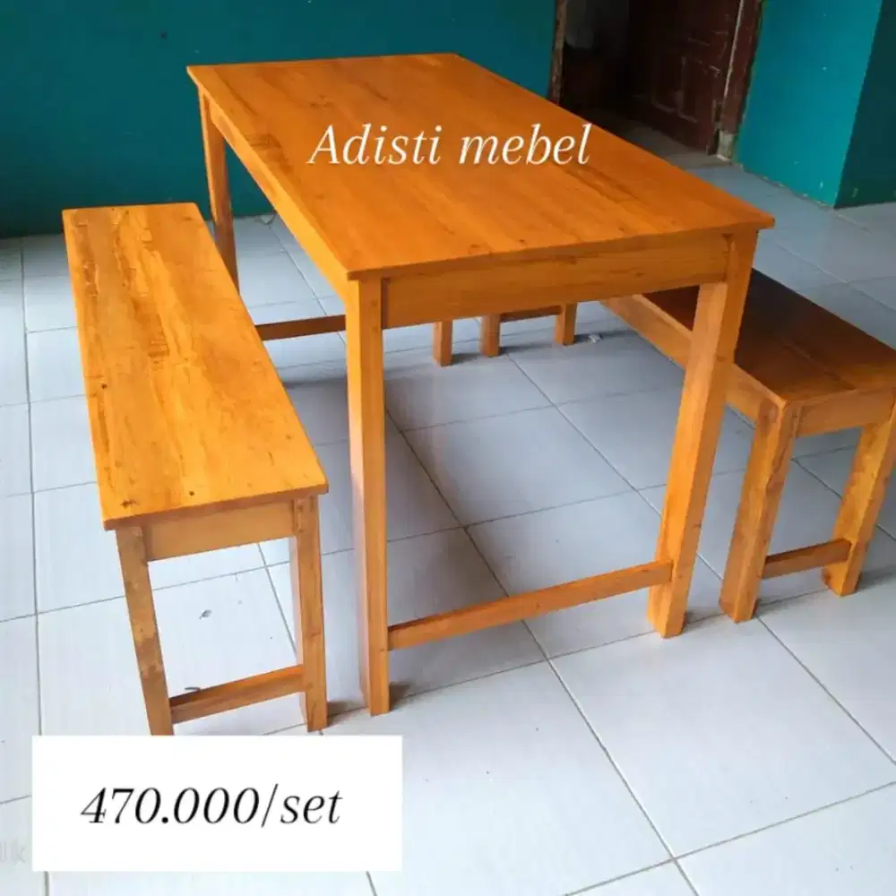 Meja kursi set warmindo kedai promo