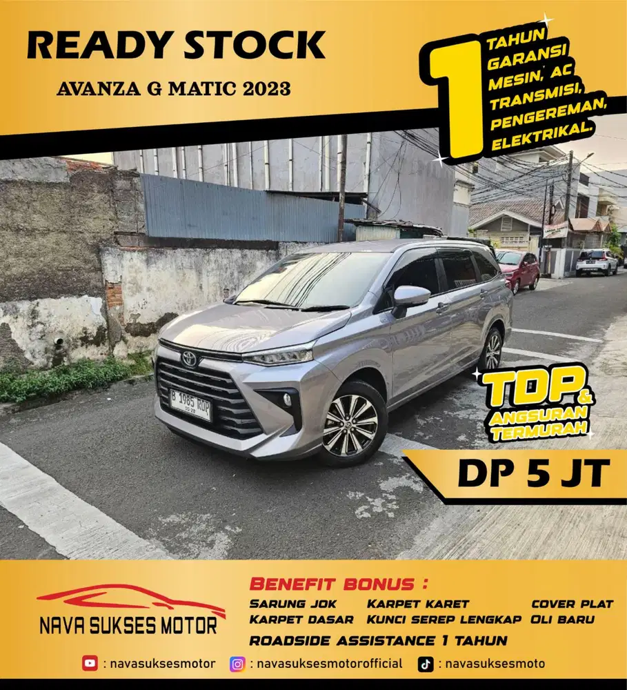 TDP 5 JUTA - AVANZA G MATIC 2023