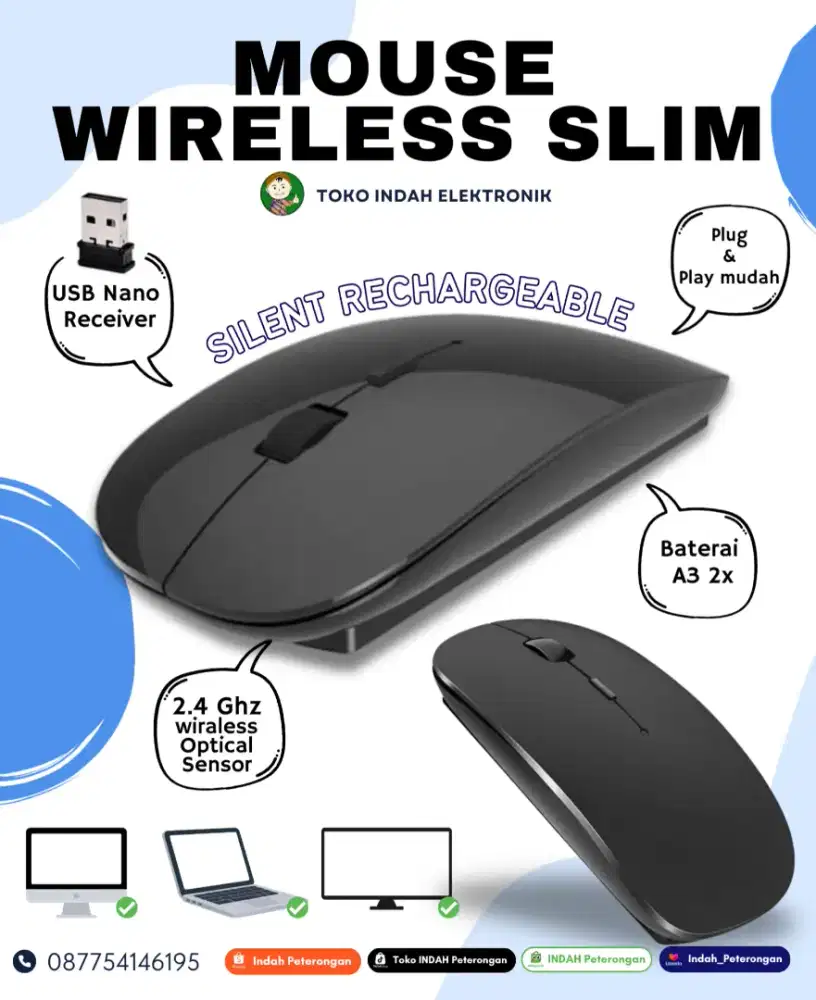 Mouse Wireless Slim