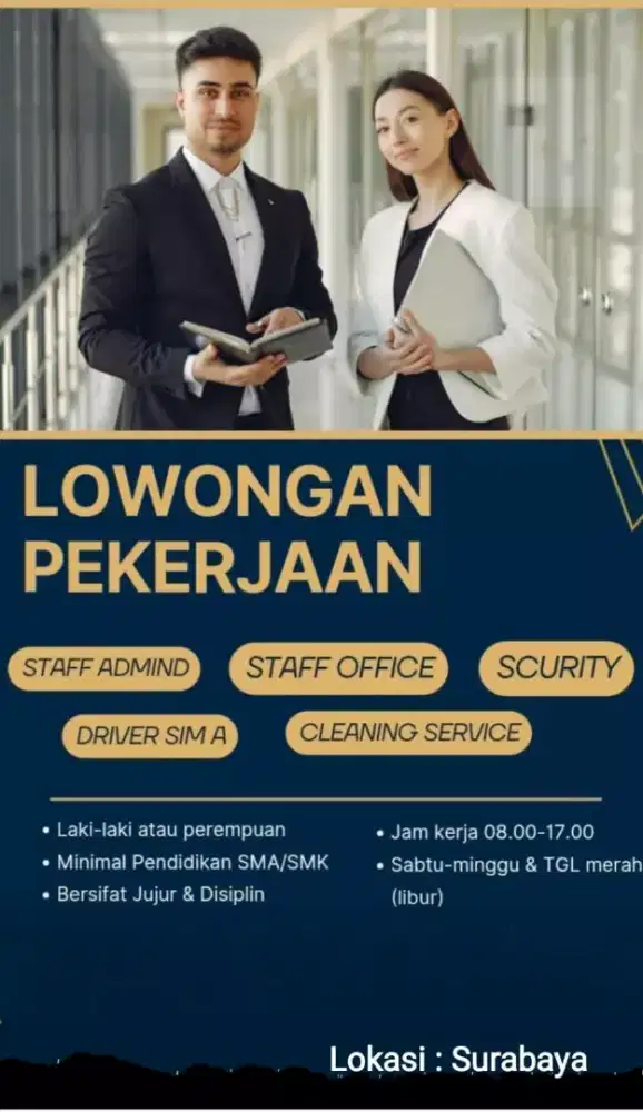 Lowongan terbatas!