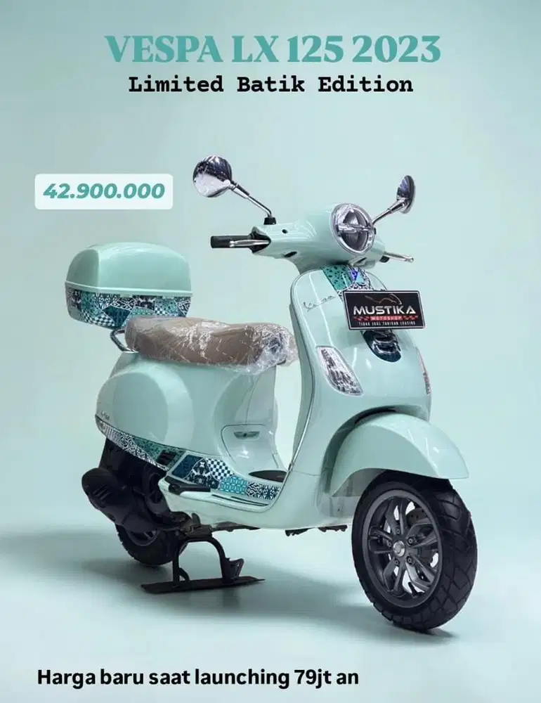 Vespa LX Iget Batik Edition 2023 KM 8rb - Zaky Mustika