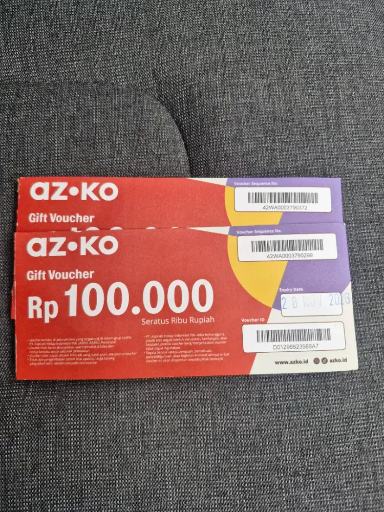 Voucer Azco senilai 4jt