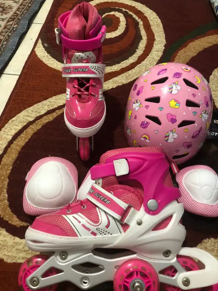 sepatu roda anak full set