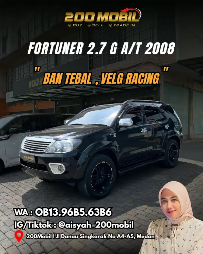 Toyota Fortuner 2.7 G A/T 2008 Bensin