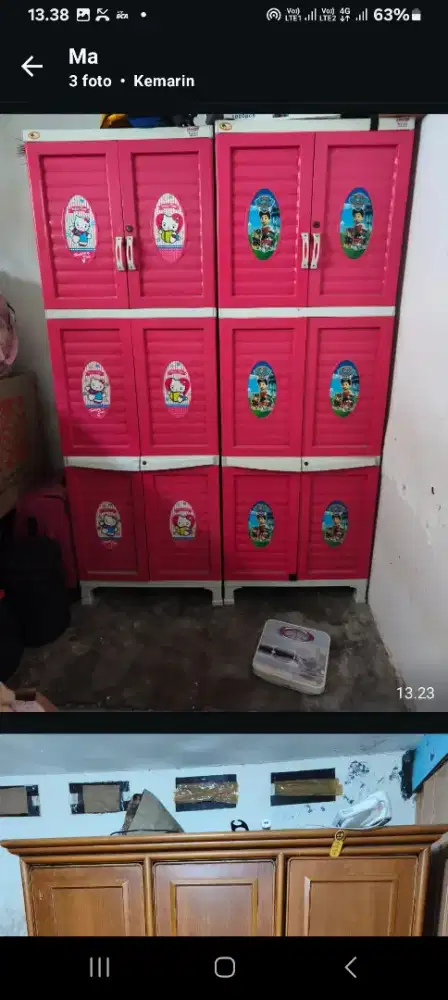 Lemari pvc ada 3 bh