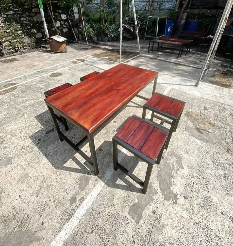 Menjual Meja Kursi Industri, Meja Kursi Cafe Outdoor Indoor