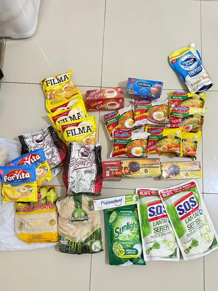Paket sembako & Kebutuhan Rumah Tangga Take All