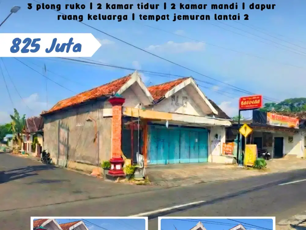 Dijual Ruko Lokasi Di Karanganom Klaten Utara Dekat Dengan Pusat Kota Klaten