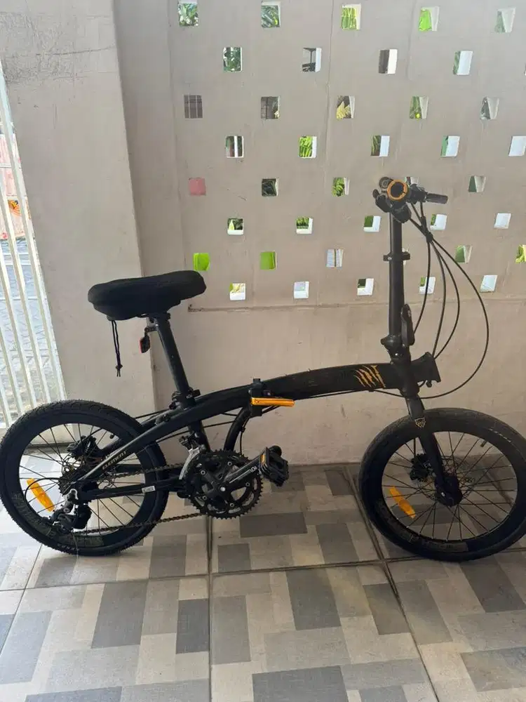 Sepeda lipat ELEMENT ECOSMO Z8 Black panther