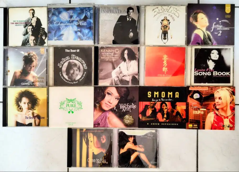 Arista, CBS, CRC, EQ, Music Lab, NMD, Pony, Reprise, S2S, Sony, Ect