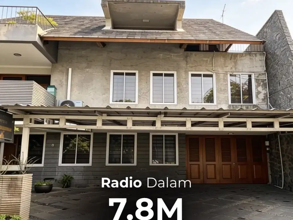 DI JUAL CEPAT RUMAH 3 LANTAI DI RADIO DALAM, KEBAYORAN BARU