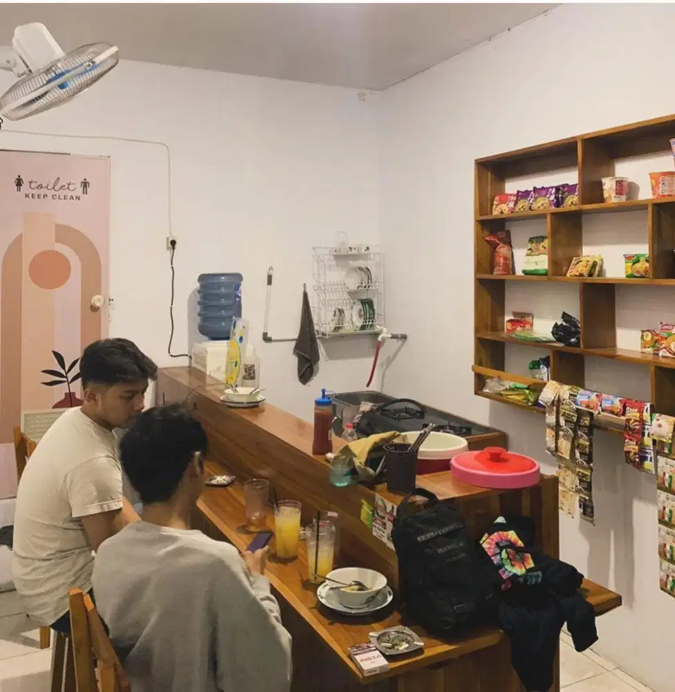 Meja Bar dan 5 Kursi Jati Jawa