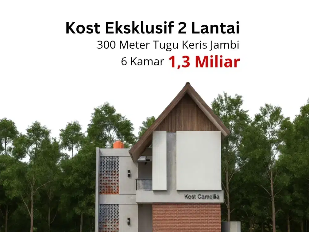 Kost Eksklusif 2 Lantai Kota Baru Jambi Dekat Tugu Keris