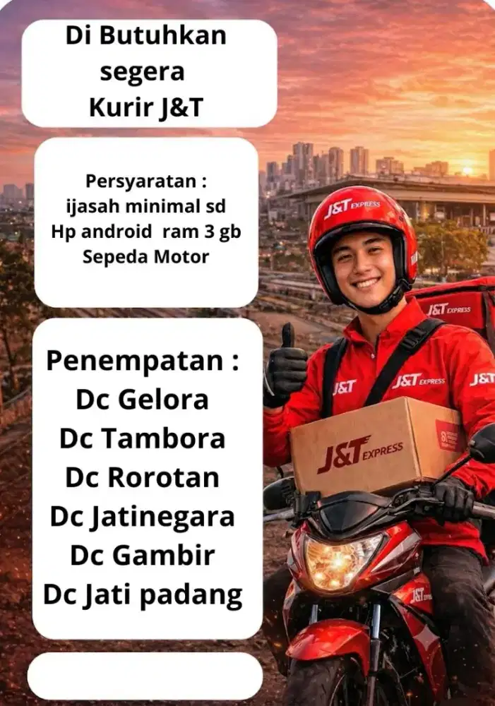 Kurir motor paket