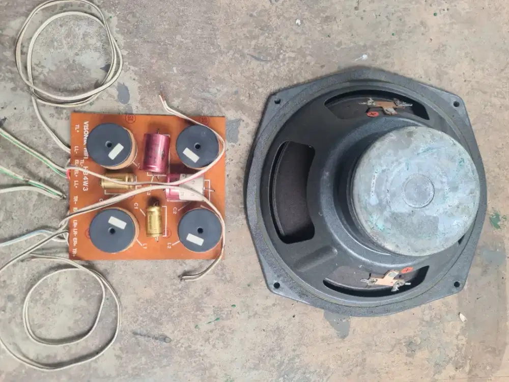 Cross Over + Driver Speaker Sub-Woofer Stereo Visonik Hi Fi