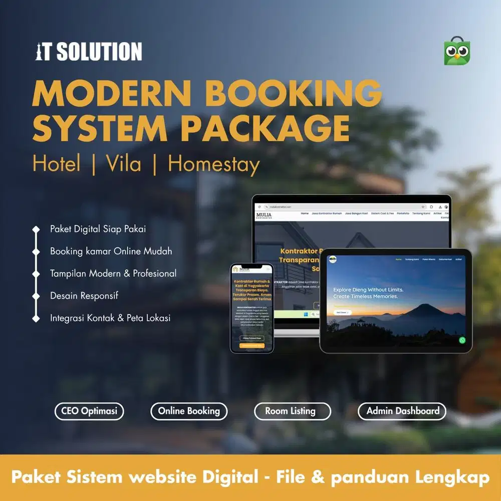 Pembuatan Website Booking Sistem Hotel dan Penginapan
