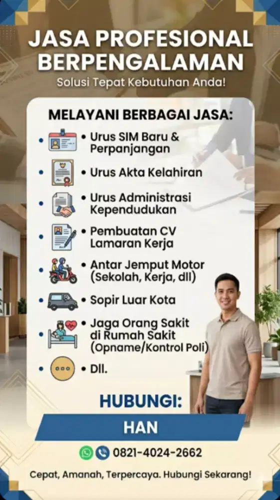 Biro jasa profesional.