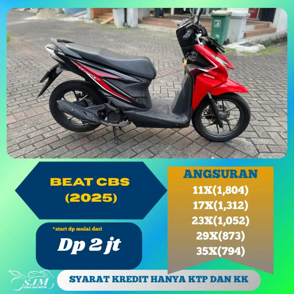 HONDA BEAT CBS 2025 CASH & KREDIT