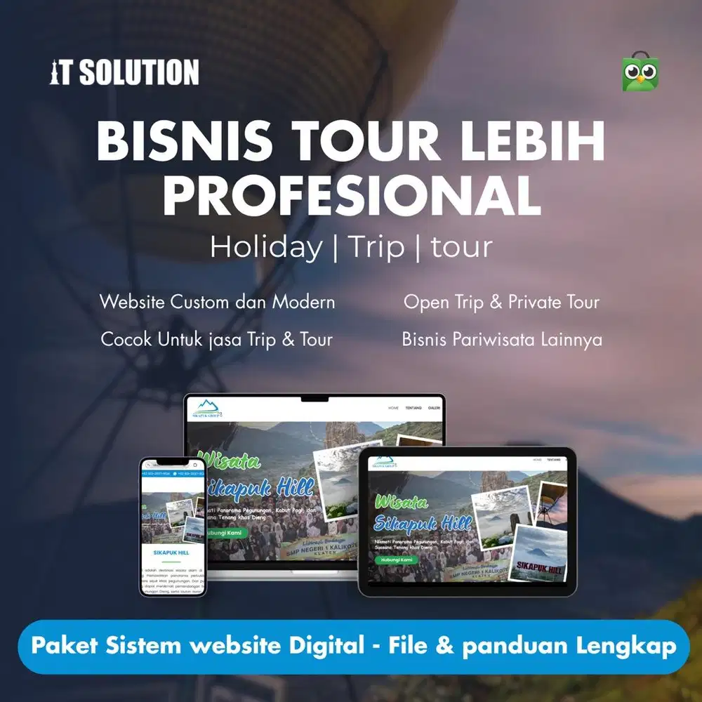 Pembuatan Website Wisata Profesional dan Modern
