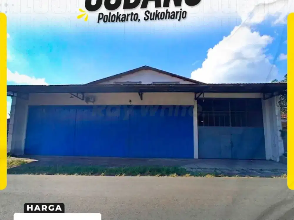 Gudang Siap Pakai Di Polokarto Luas 1000m Listrik 3 Phase Akses Kontainer