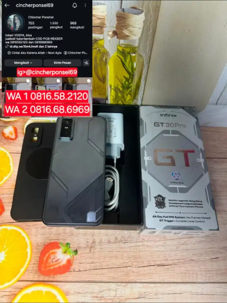 Jual hp infinix GT 30 PRO fullset ORIGINAL istimewa siap pakai