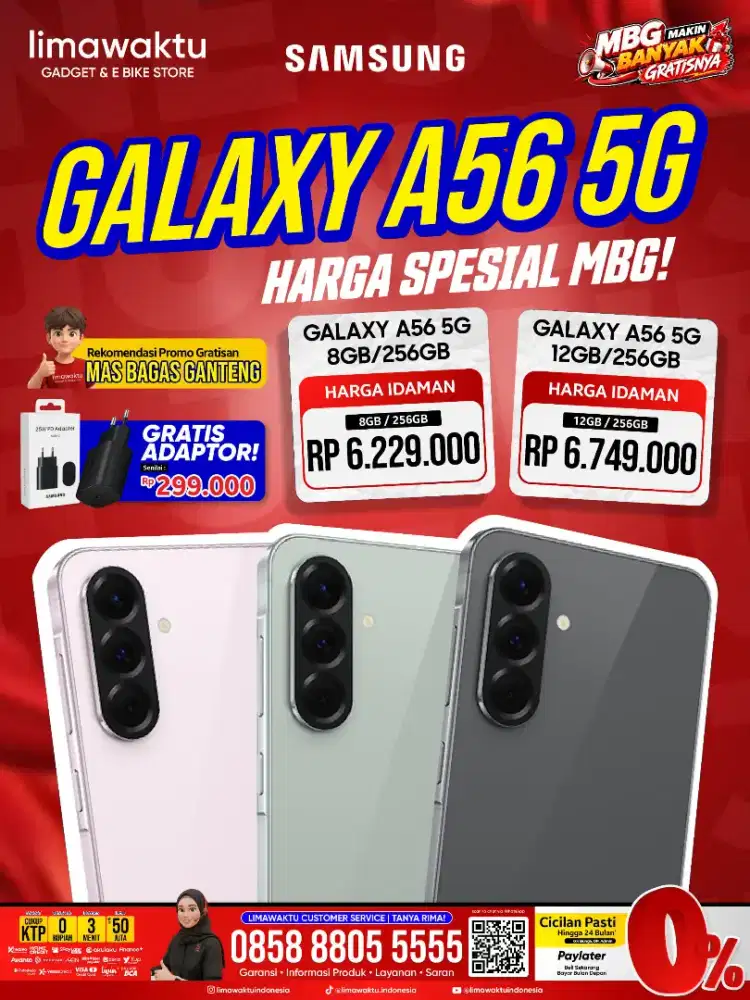 SAMSUNG A56 5G STOK TERBATAS BISA KREDIT DP 0%