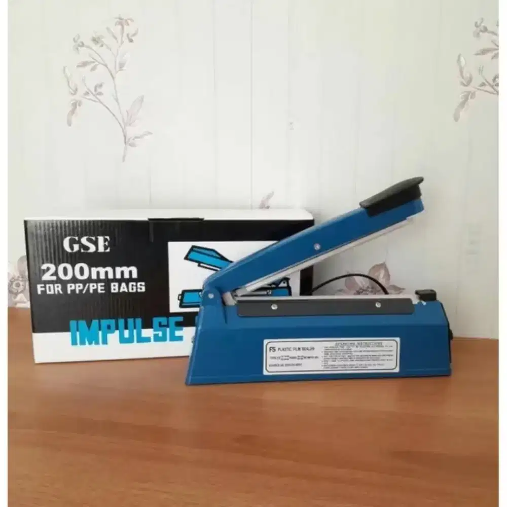 Mesin Sealer Plastik Perekat Plastik GSE 200mm Impluse Sealer Listrik
