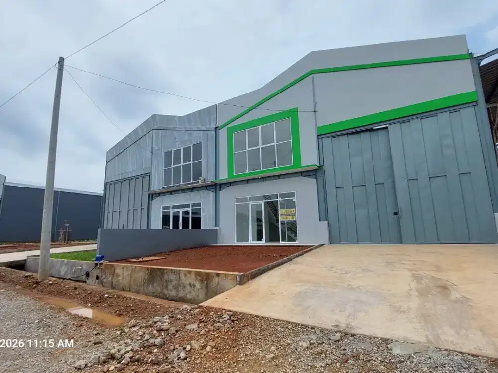 Gudang Ijin Industri di Gunung Sindur – Dekat BSD City & Siap Produksi