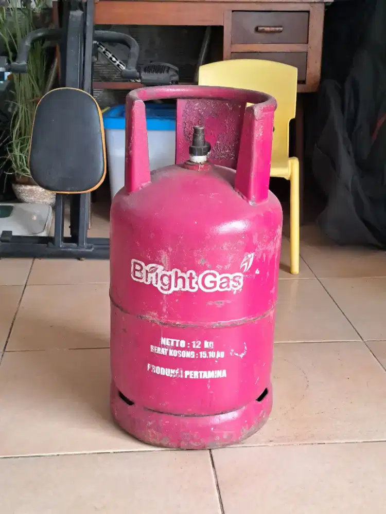 Tabung gas bright 12 kg warna pink 3 set