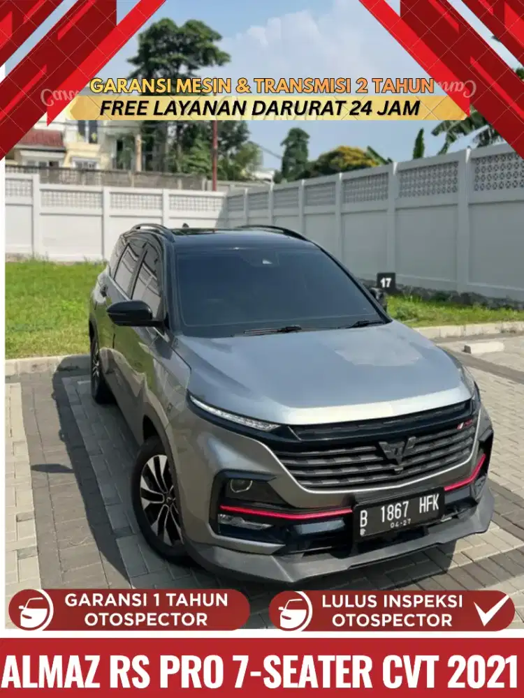 Wuling Almaz RS Pro 7Seater CVT 2021 Almaz RS Pro 2021 Almaz RS 7Seat