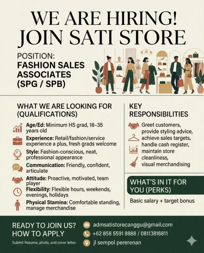 We are hiring spg /spb